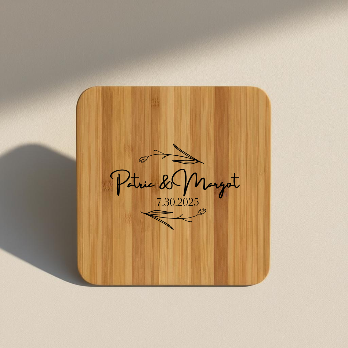Bamboo Coaster Set